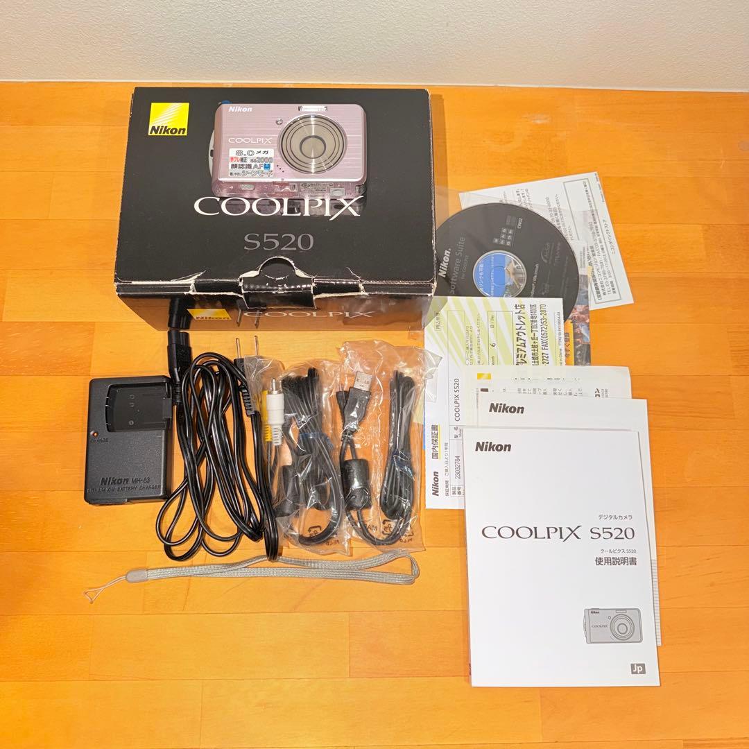 Nikon COOLPIX S520 ピンク　ニコン　クールピクス　コンデジ