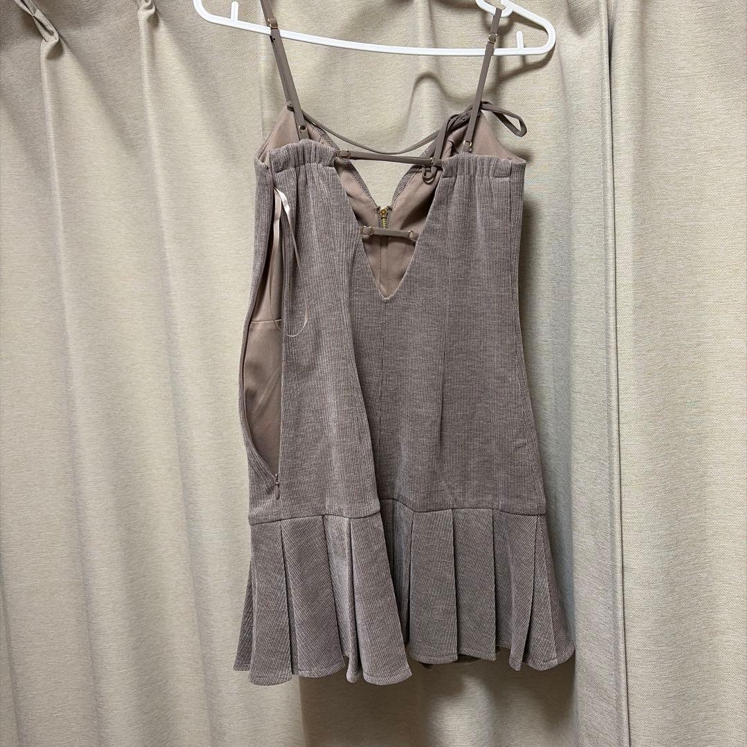 Glossy/グロッシー】ラメツイード/ キャミ/ フレア/ ミニドレス/