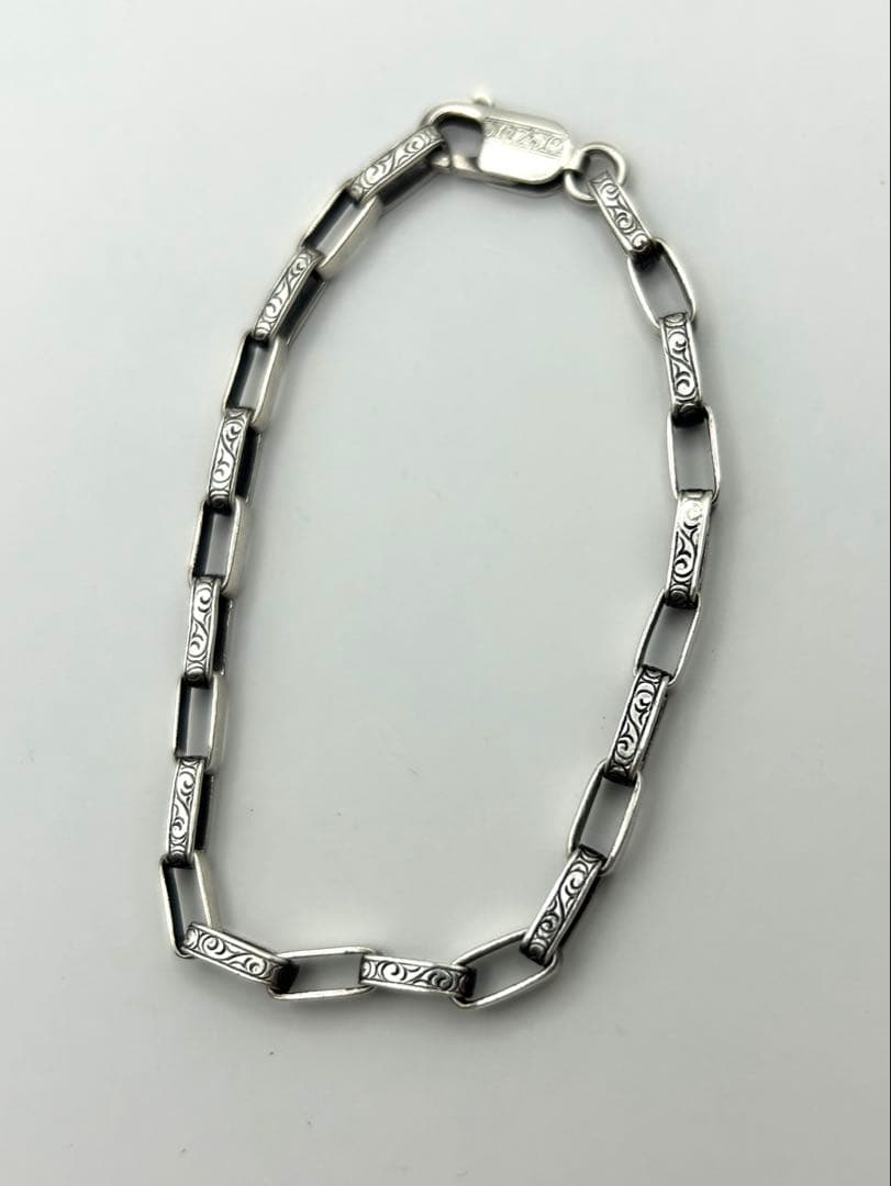 スーマンダックワ エターナルカーヴィング チェーンブレスレット シルバー925