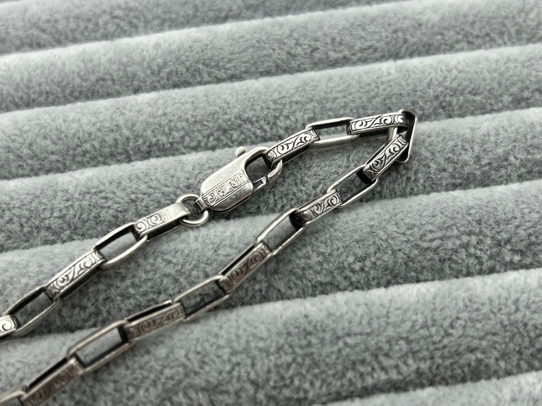 スーマンダックワ エターナルカーヴィング チェーンブレスレット シルバー925