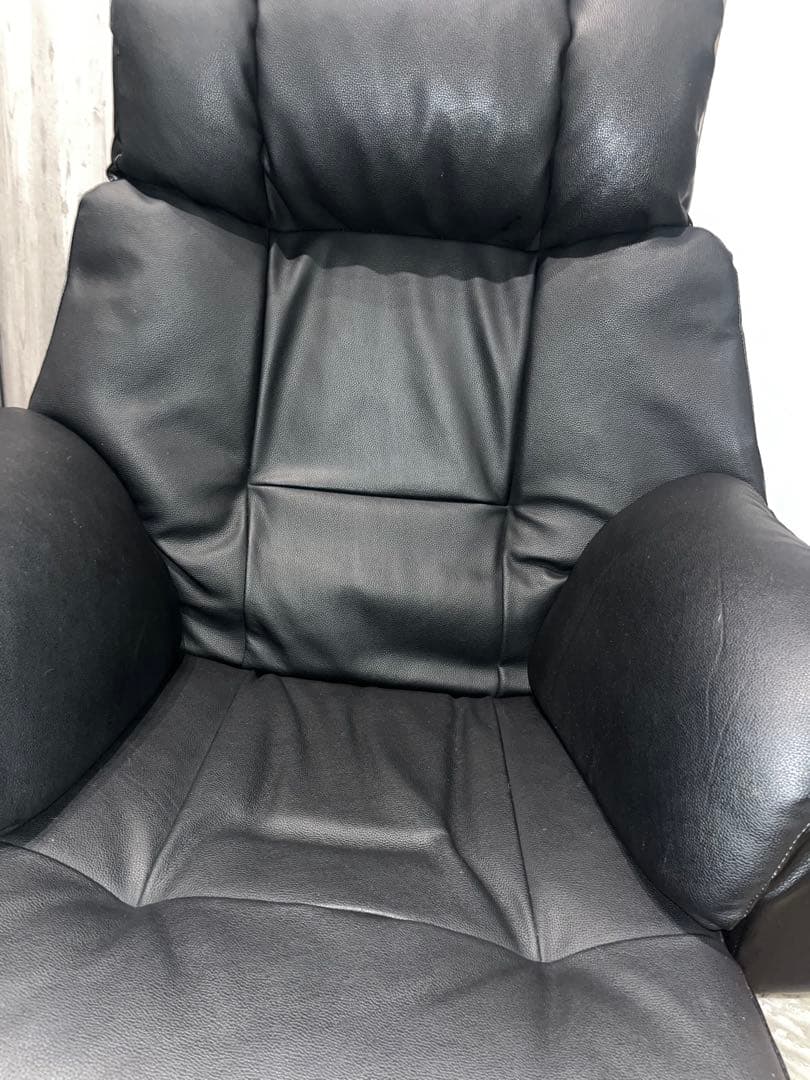 タマリビング フロアチェア ベローナ 本革 ハイバック座椅子 リクライニング