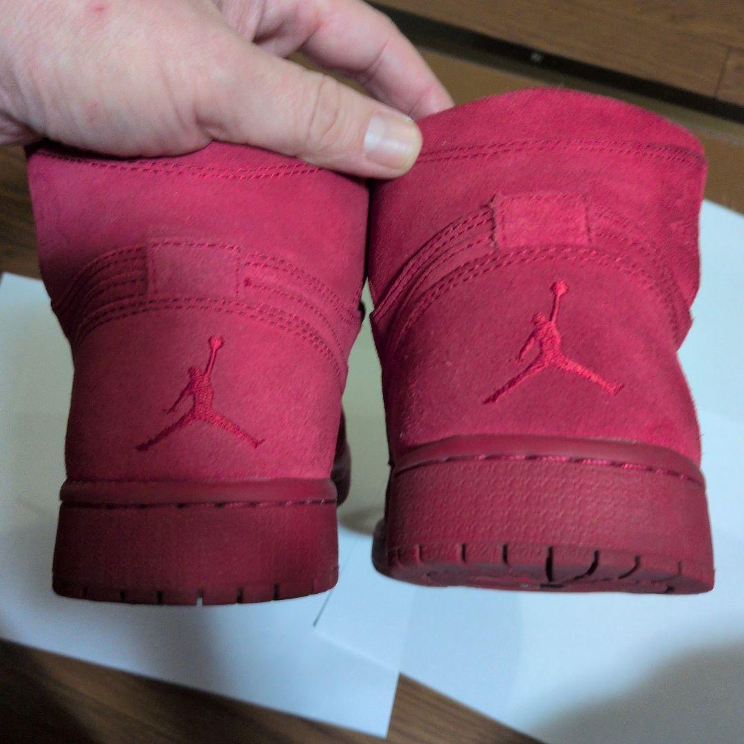 や*ま様 ナイキ エアージョーダン レッド スエード ハイカットシューズ