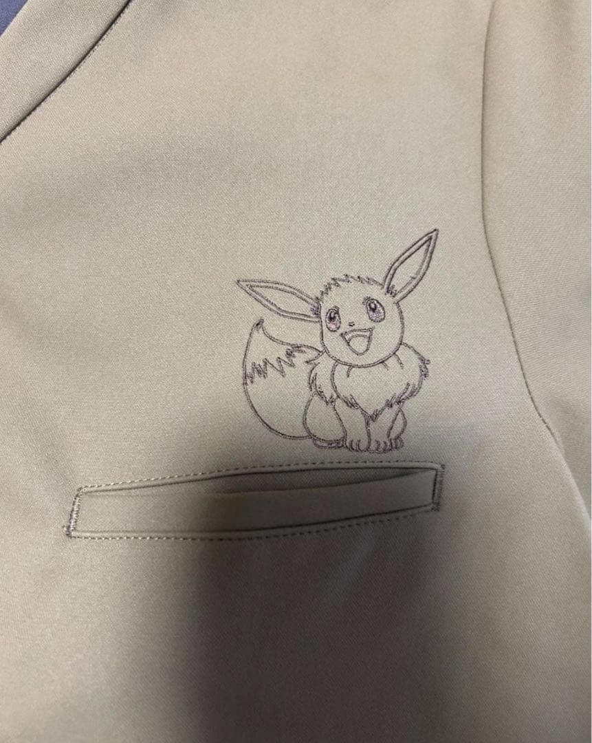クラシコ　ポケモン イーブイ刺繍 スクラブ XS ブラウン上下セット