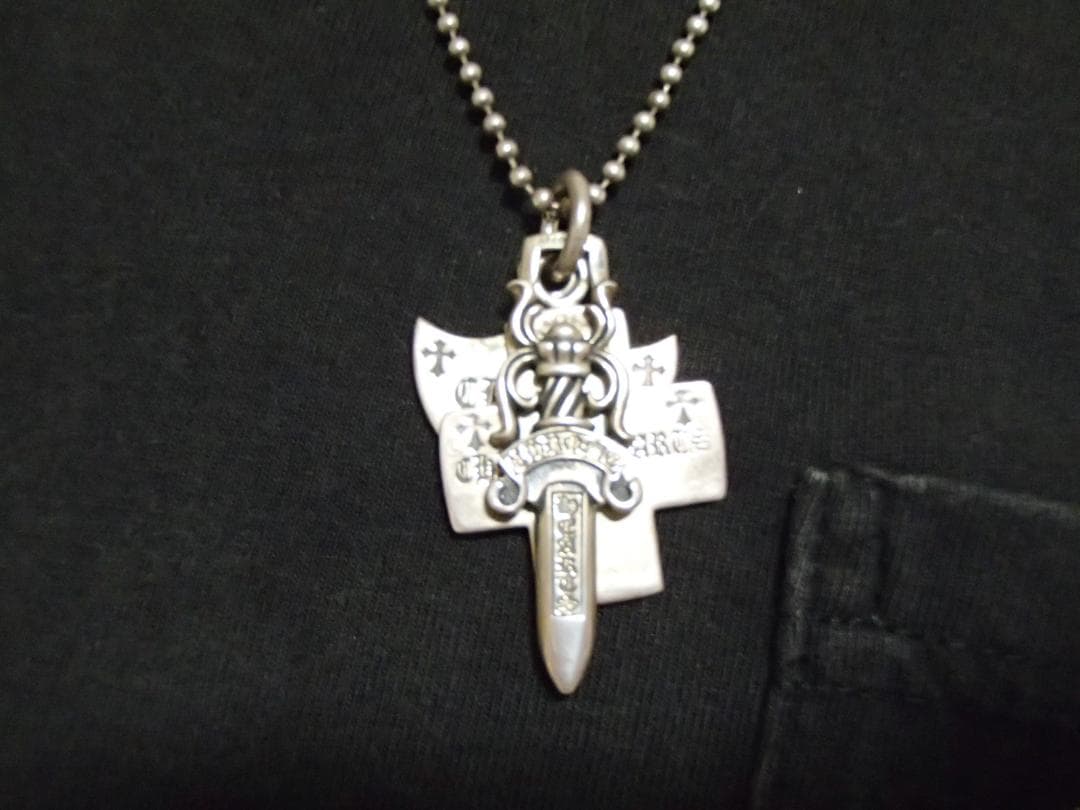 週末特別価格　チェーン Chrome Hearts トップシルバー