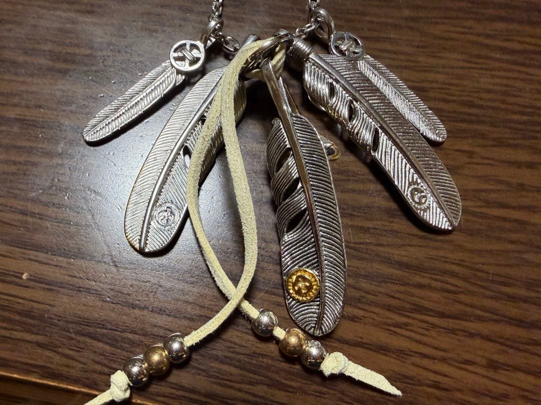 【週末セール】キムタク神セット ネイティブアメリカンフェザーネックレス