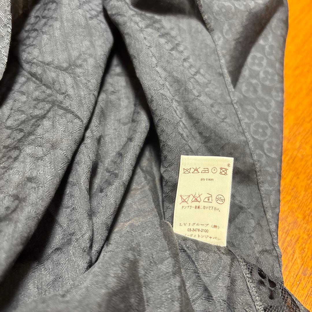 新品　ルイヴィトン　黒　キャミソール　モノグラムフラワー