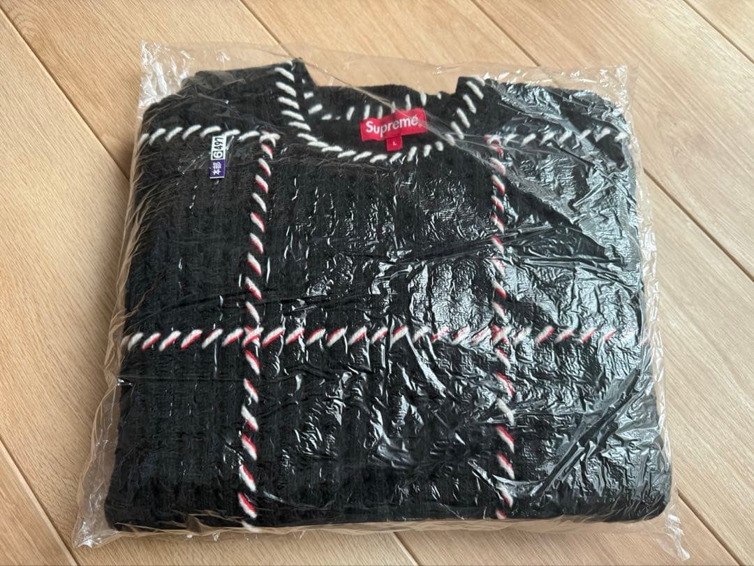 トップス Supreme Quilt Stitch Sweater L Black23ss