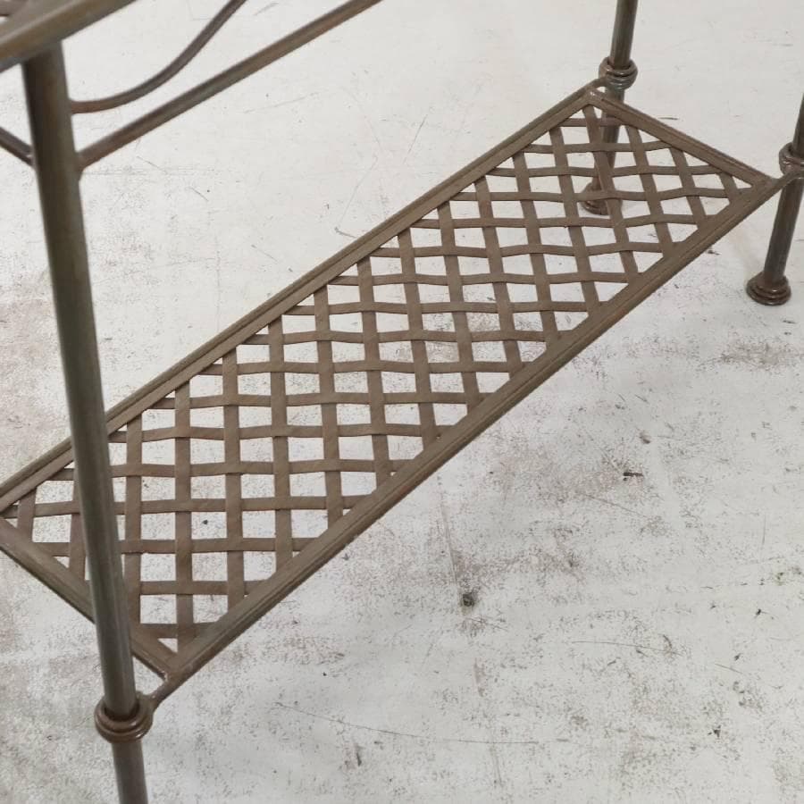 アンティーク調 コンソールテーブル サイドテーブル アイアン製 幅122cm