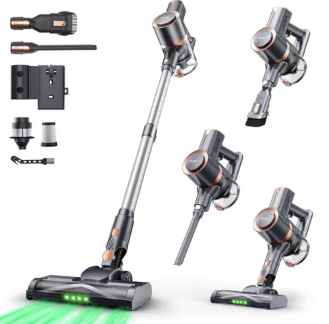 【新品】掃除機 コードレス 強力吸引 軽量 自立式 スティッククリーナー 大掃除