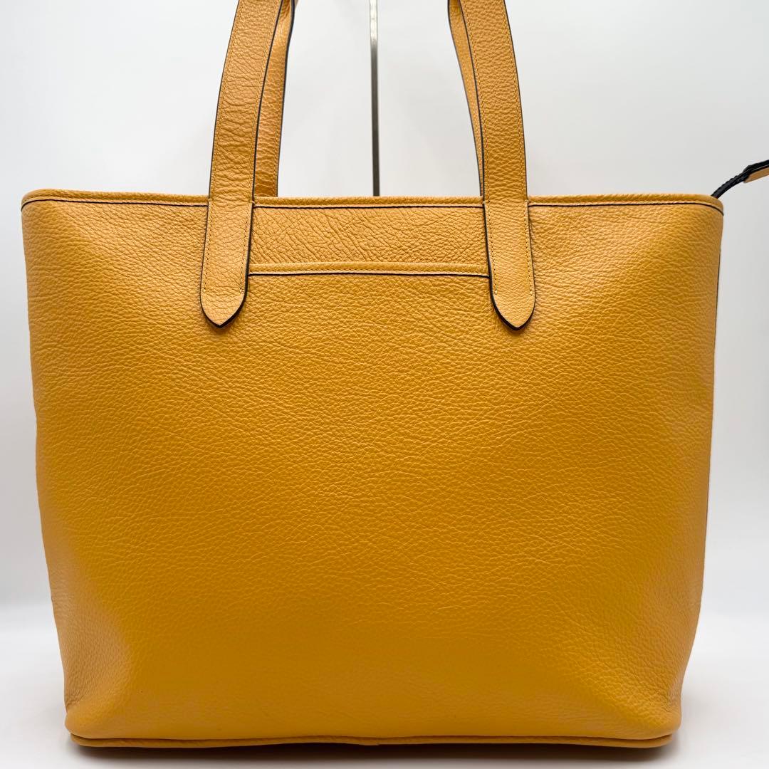 極美品✨ コーチ サリバン トートバッグ ビジネス A4 肩掛け レザー 黄色