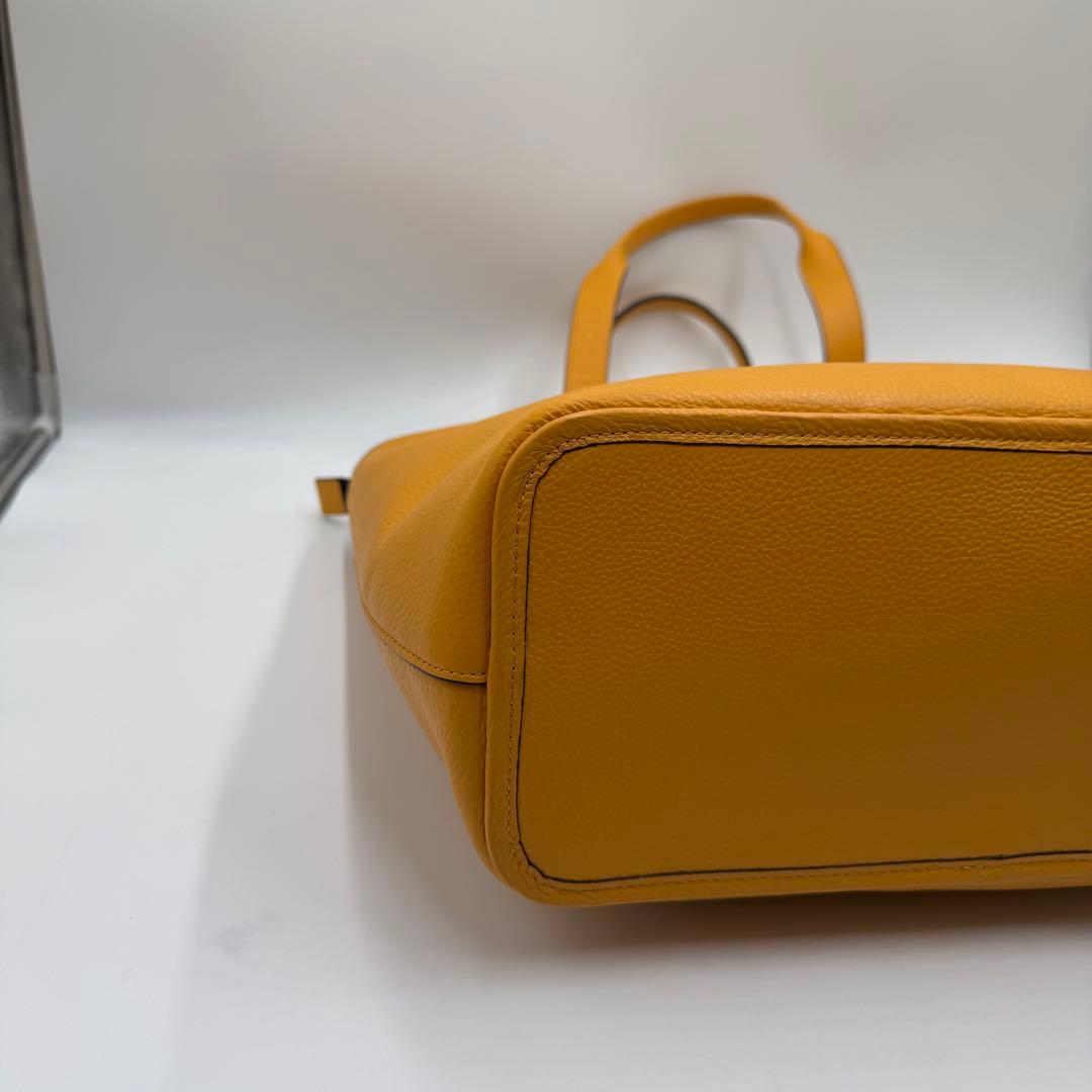 極美品✨ コーチ サリバン トートバッグ ビジネス A4 肩掛け レザー 黄色