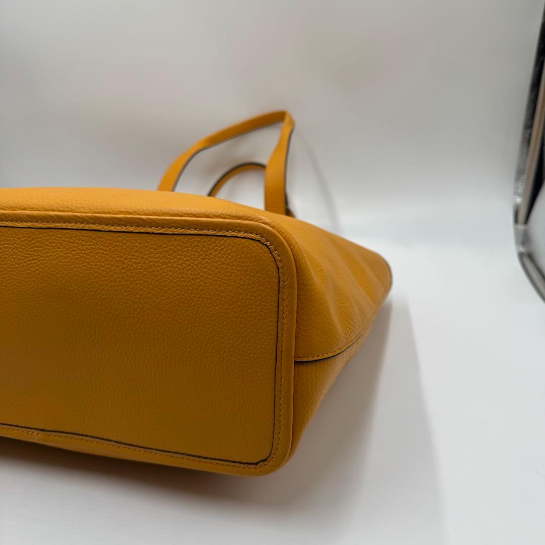 極美品✨ コーチ サリバン トートバッグ ビジネス A4 肩掛け レザー 黄色