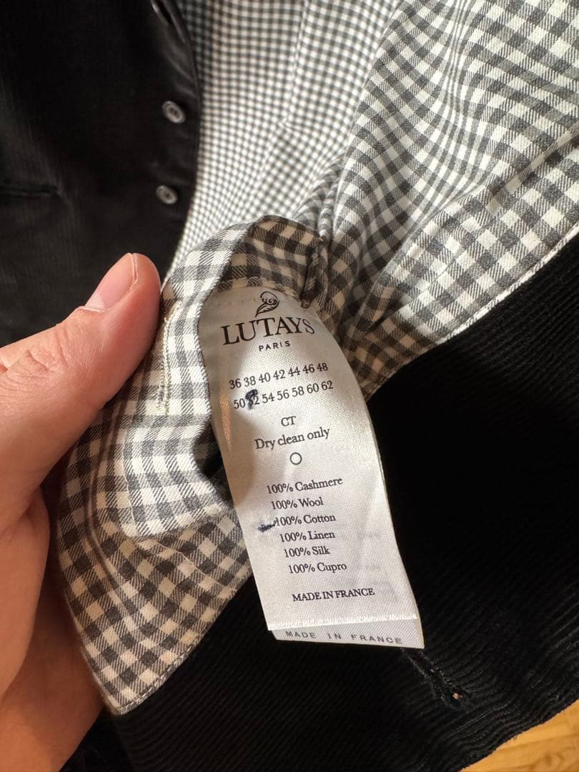 LUTAYS リュテス VALMONT CORDUROY VEST コーデュロイ