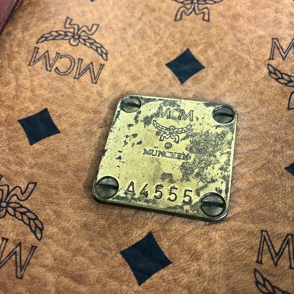 MCM エムシーエム ハンドバッグ ボストンバッグ ヴィセトス レザー ブラウン