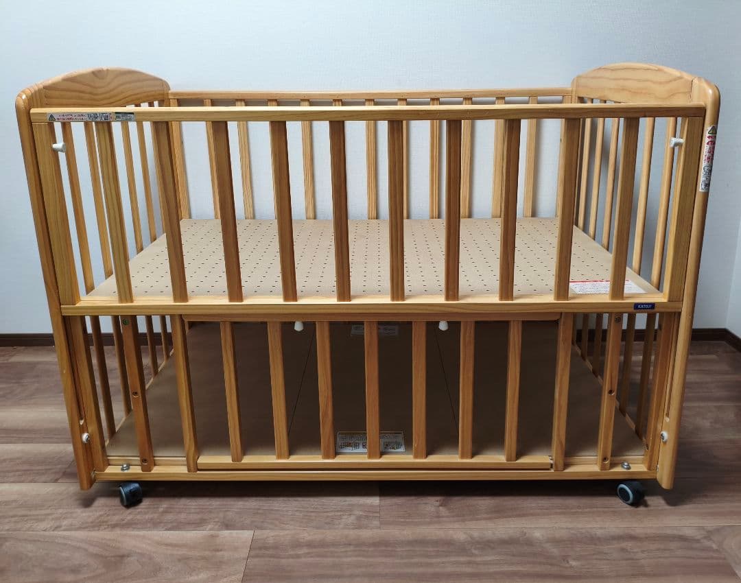 【直接引き取り】KATOJI　ベビーベッドチャーミー　ナチュラル