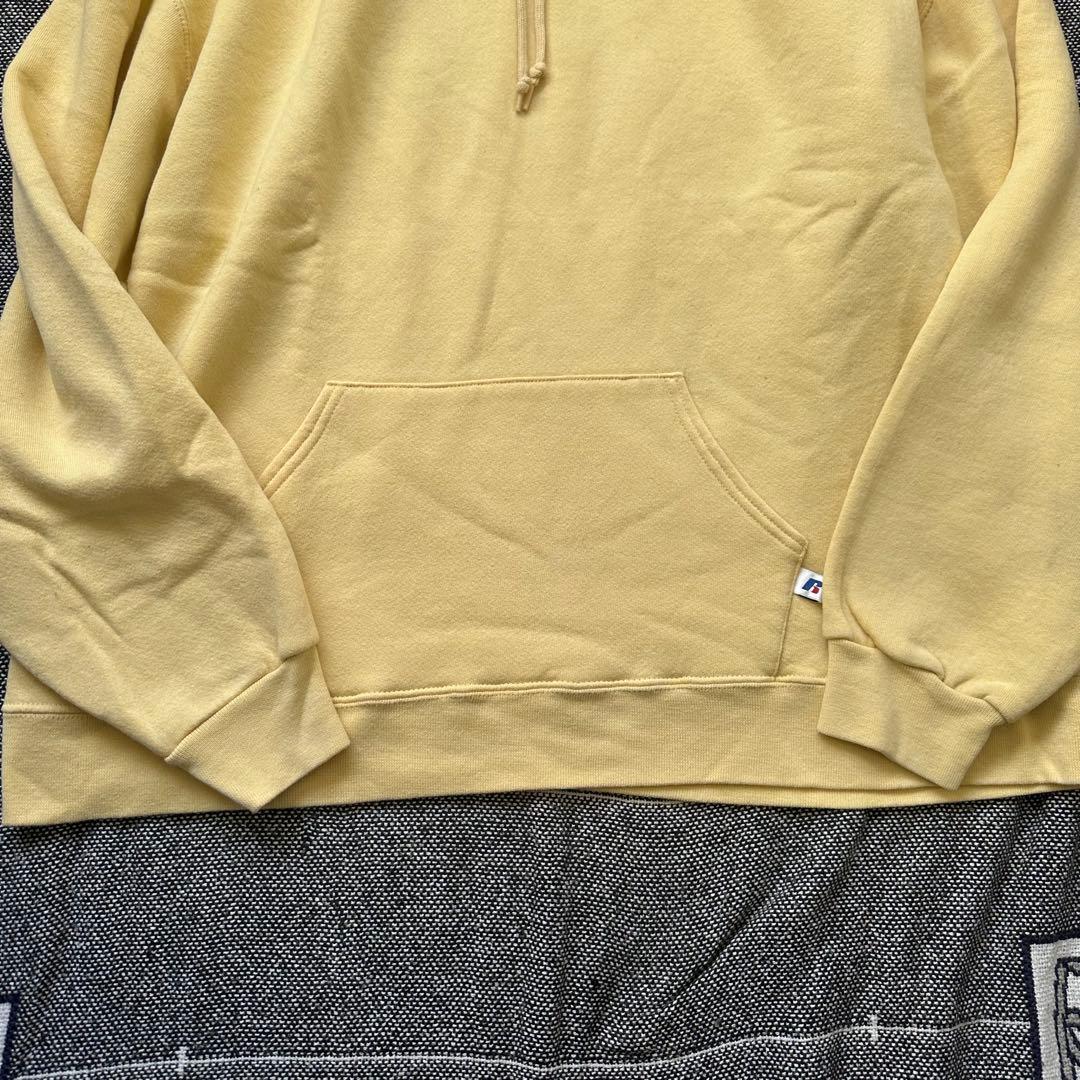 トップス 00s Russel Athletic Hoodie y2k 90s lemon