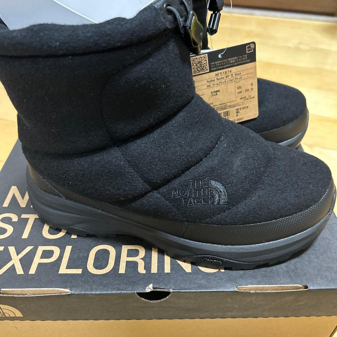 新品THE NORTH FACE ブラックブーツ 6 (24.0 cm)