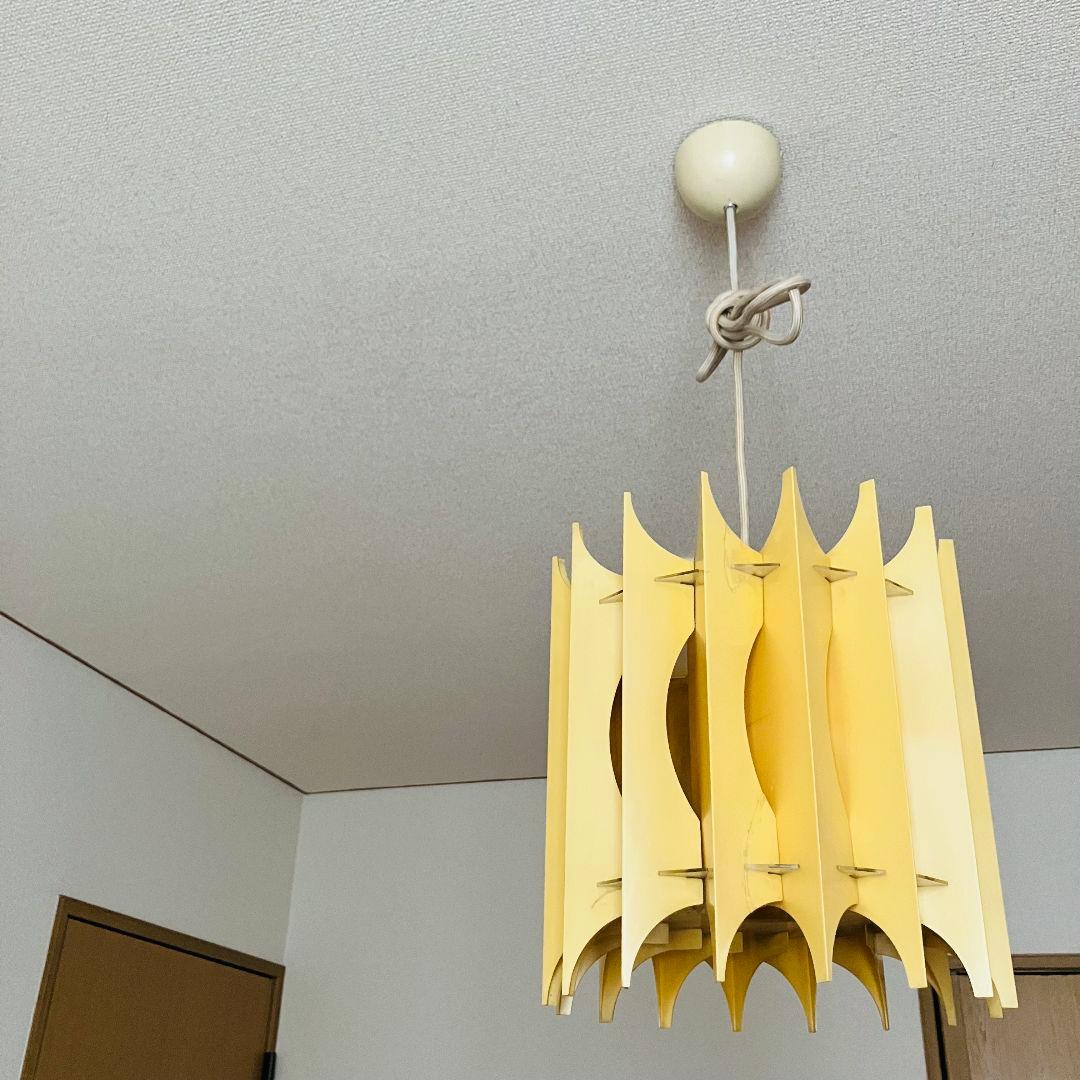 70'S デンマーク製「フラットパック」ペンダントライト ×2 スペースエイジ