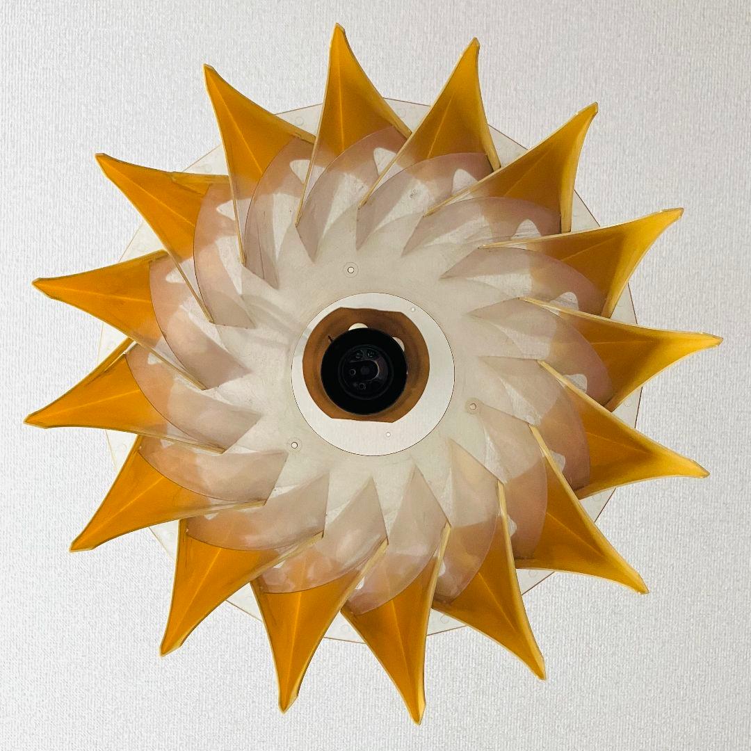 70'S デンマーク製「フラットパック」ペンダントライト ×2 スペースエイジ