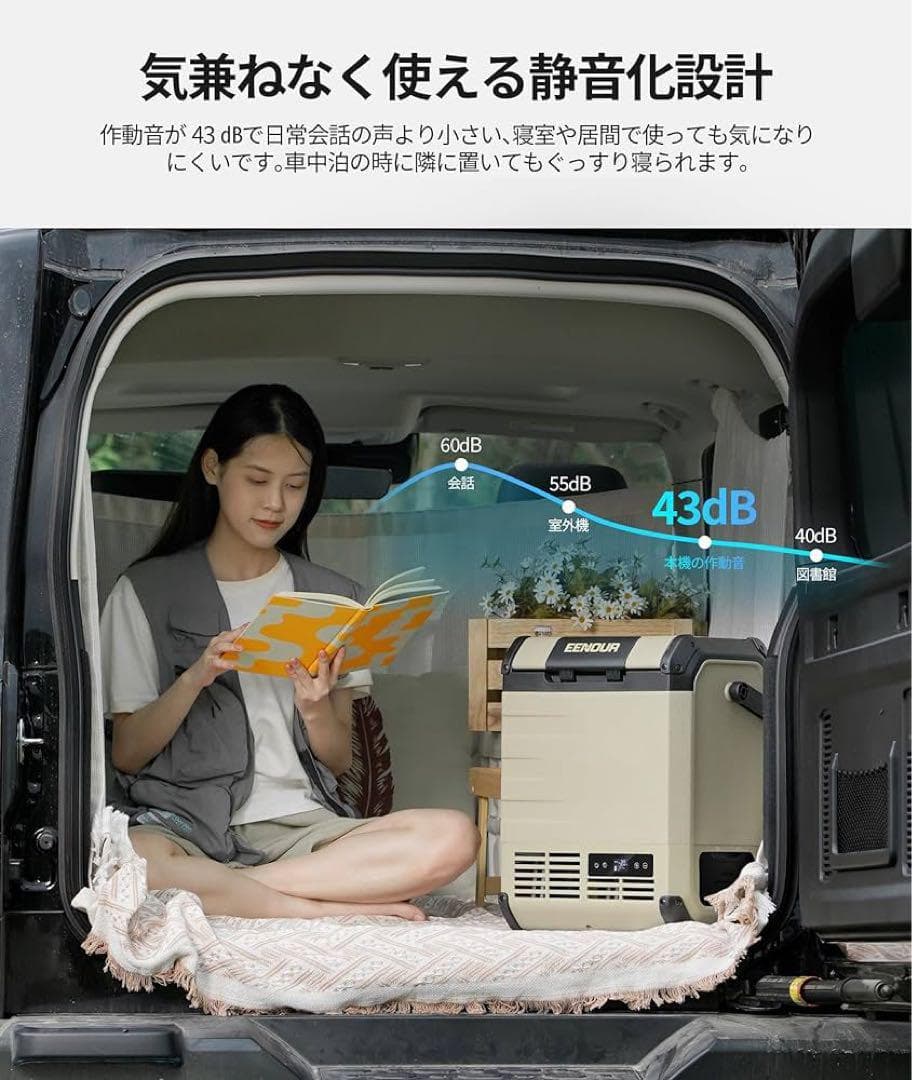 車載冷蔵庫 ポータブル冷蔵庫 10L 急速冷凍 アウトドア 両開き