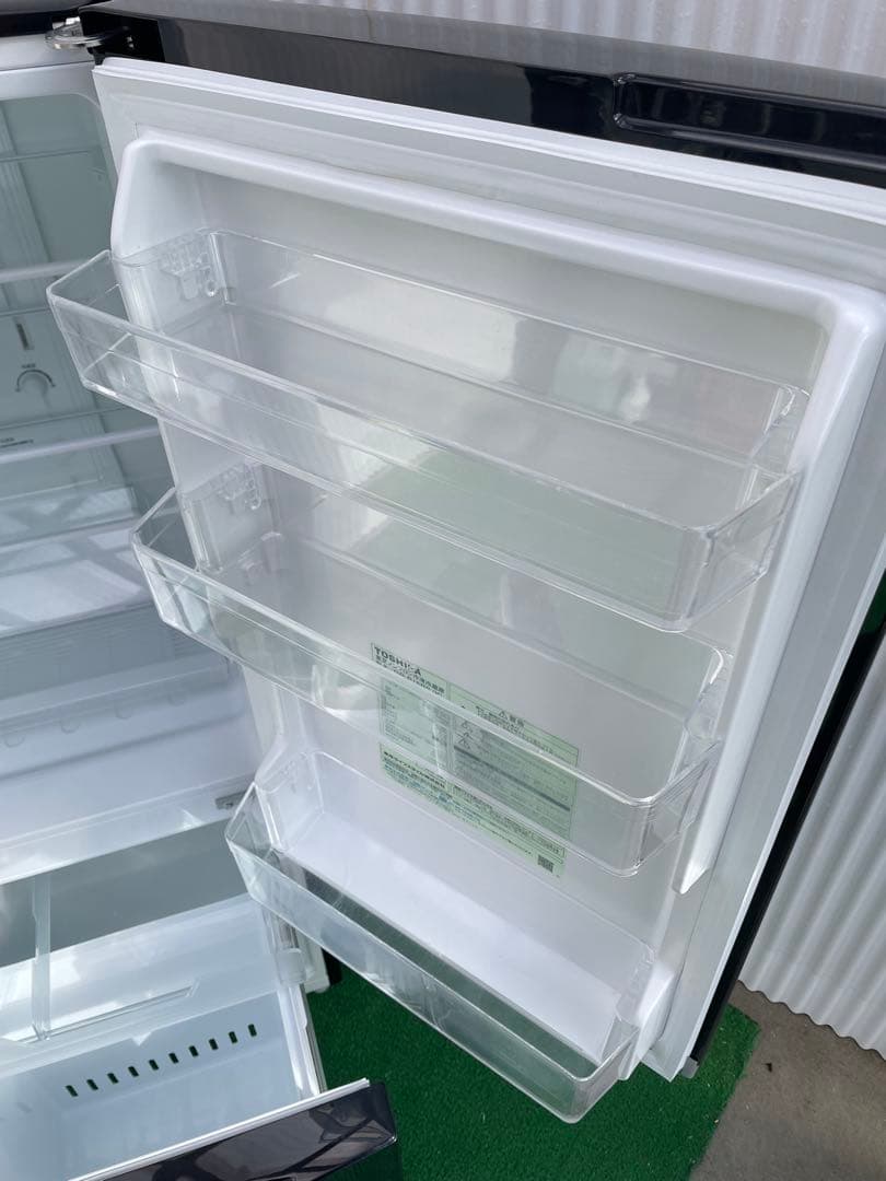 936 東芝 BSシリーズ メタリックおしゃれブラック 2ドア冷蔵庫 一人暮らし