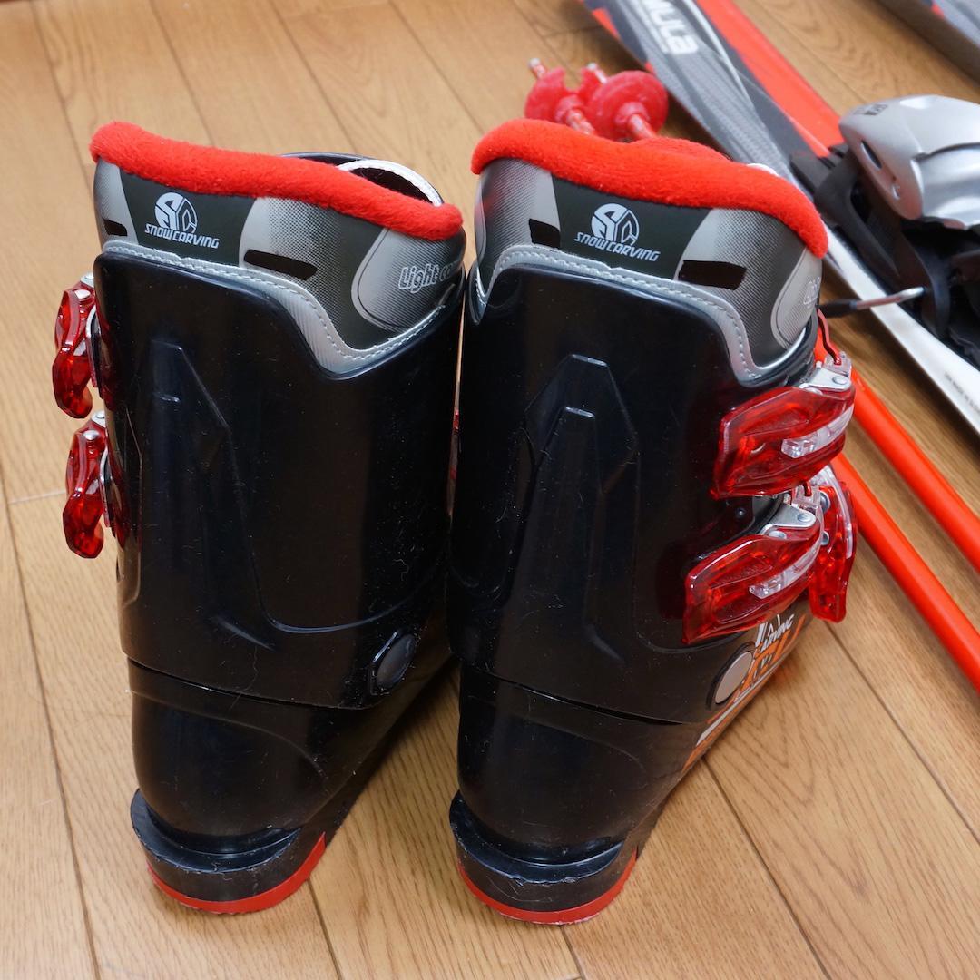 メンテ済 130cm 靴23.5cm ELAN スキーセット