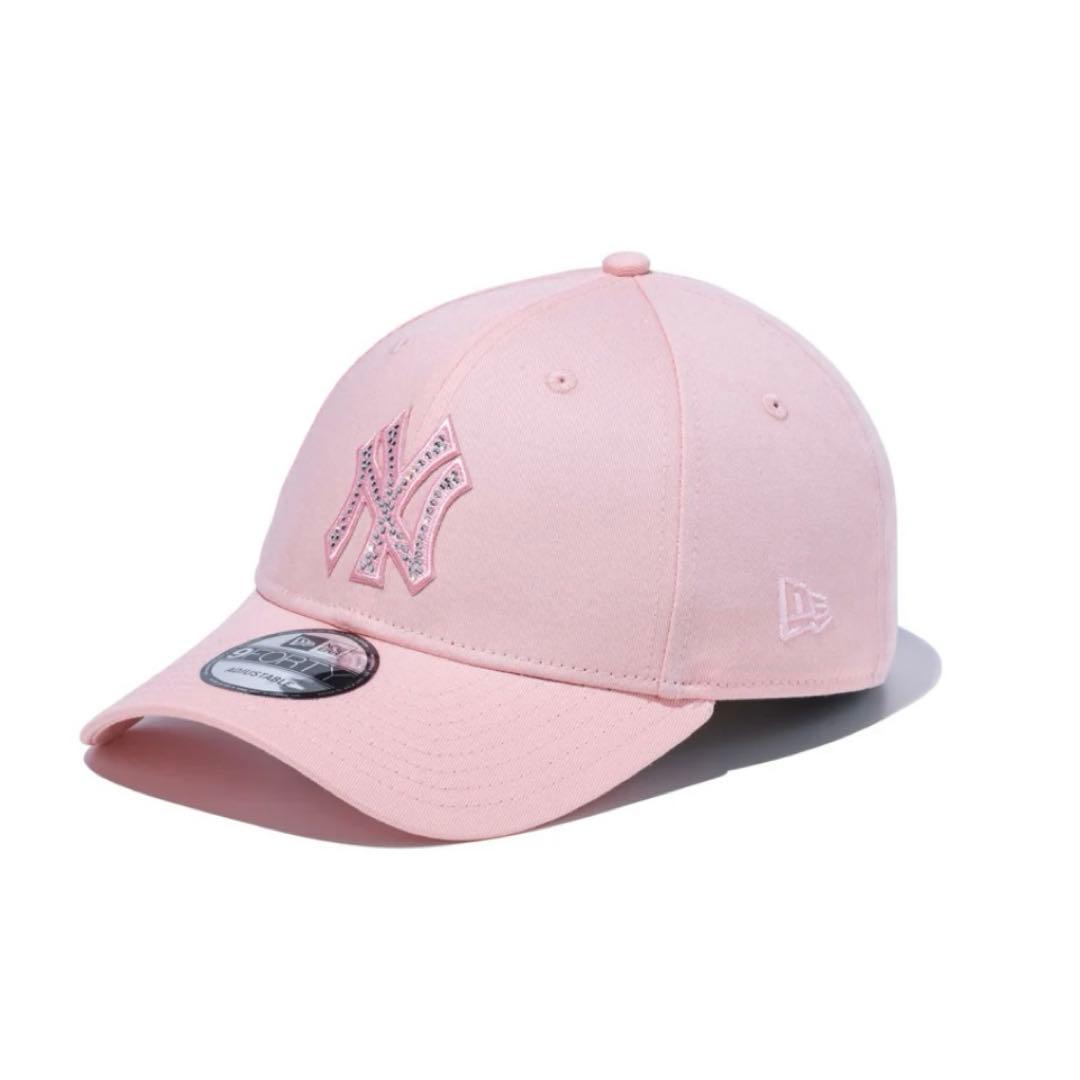 ニューエラNEWERA 9FORTY Rhinestone ラインストーンピンク