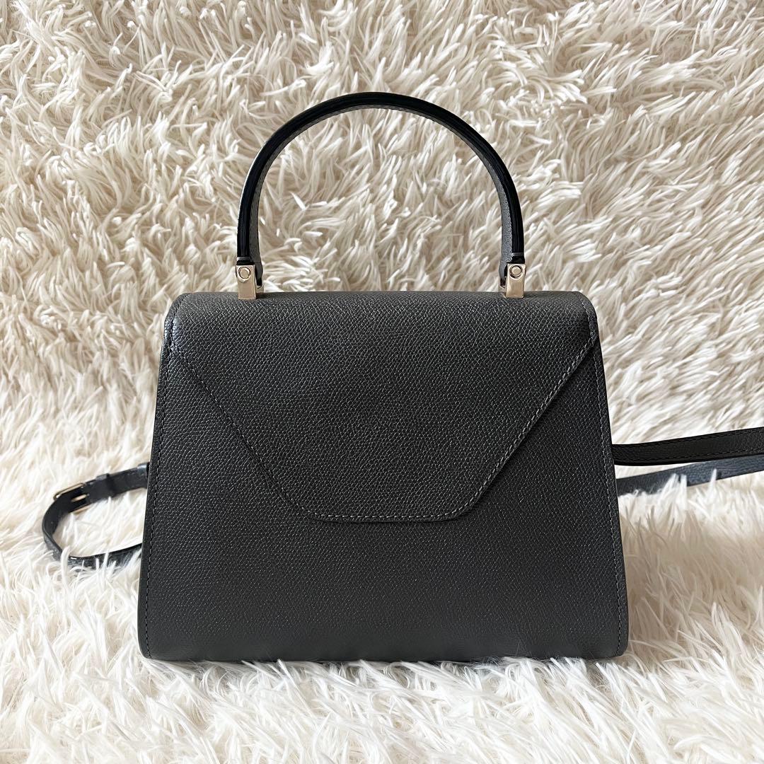 Valextra ヴァレクストラ　ハンドバッグ ミニ　イジィデ　ブラック
