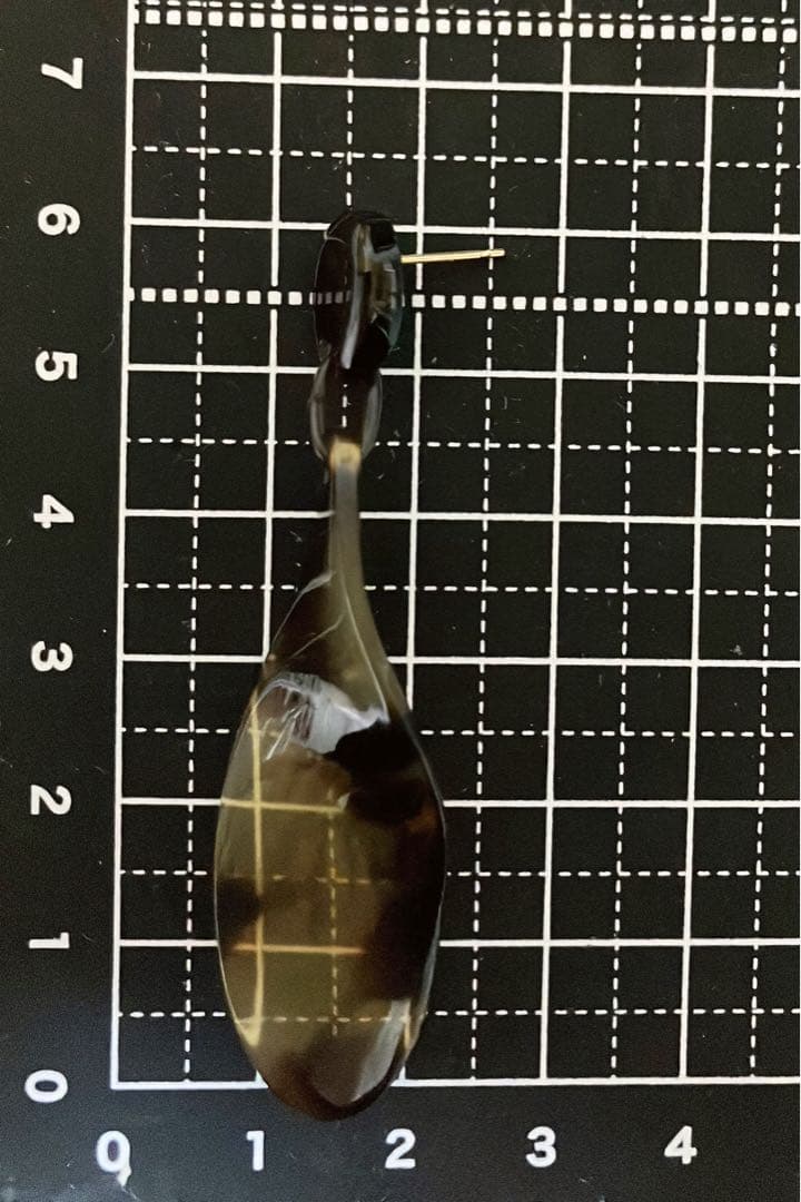 本鼈甲　ピアス　べっ甲　大ぶり　k18