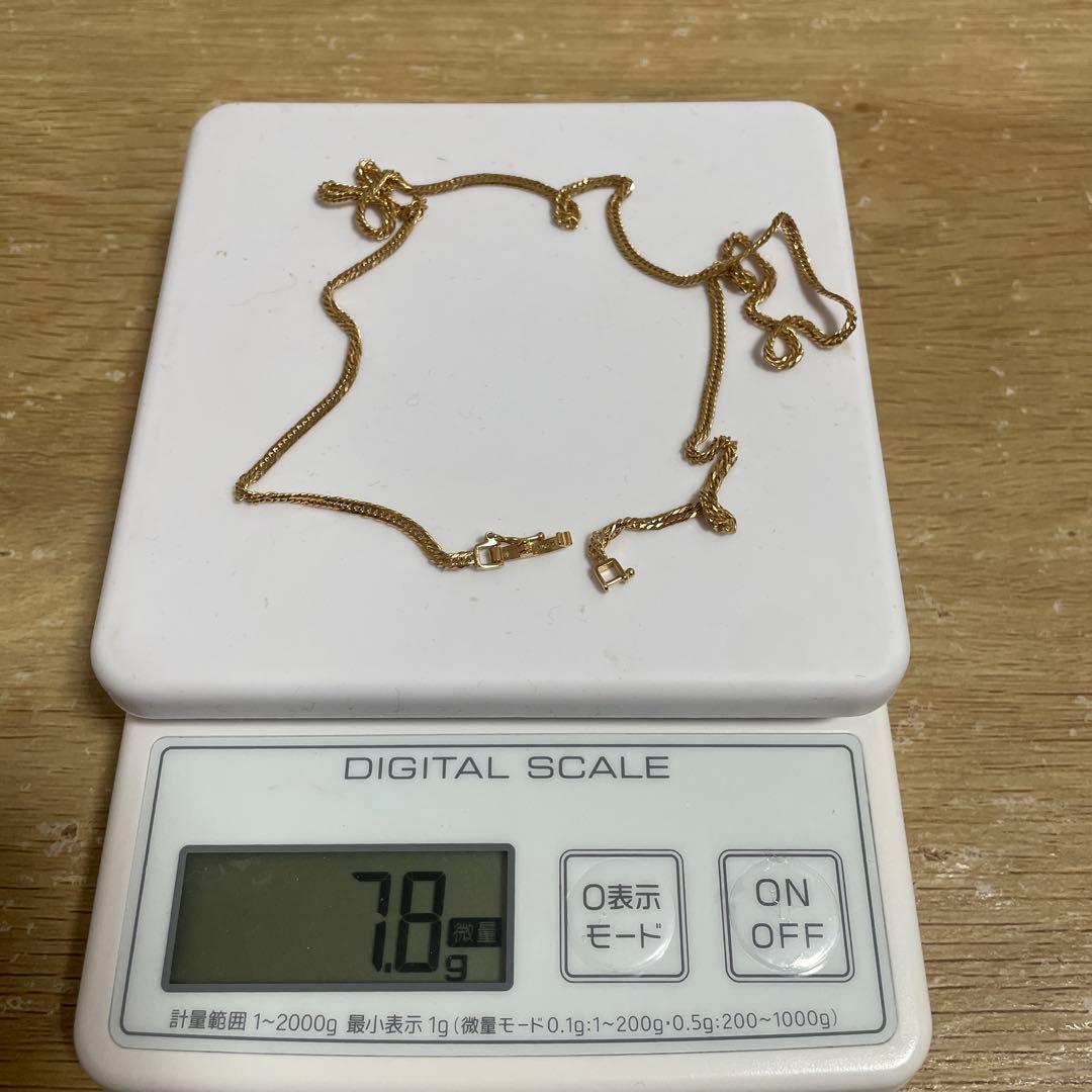 18金 喜平ネックレス 12面トリプル7.8g 50cm 造幣局検定マーク刻印入