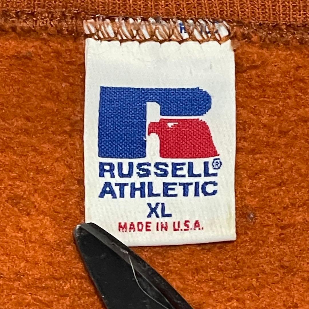 ラッセルアスレチック　スウェット　90s USA製 TEXAS アーチロゴ　XL