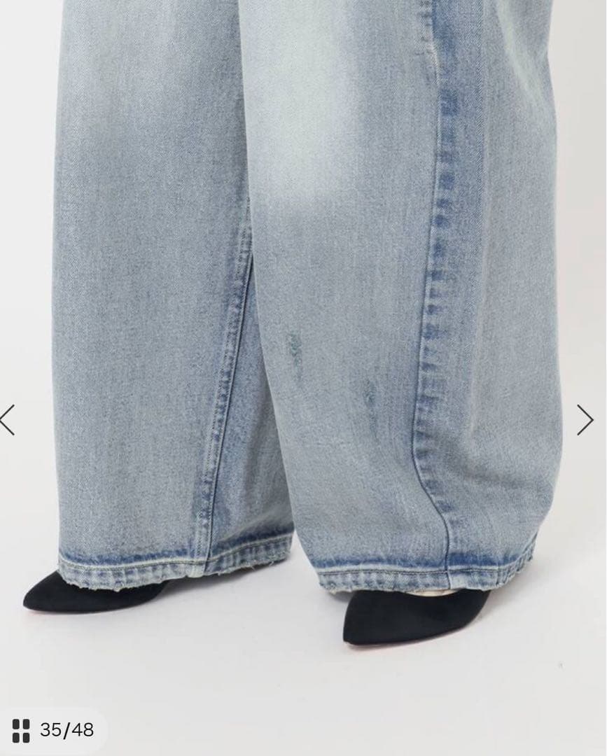 新品Spick and Span5 1/2 TUCKBARREL DENIM28