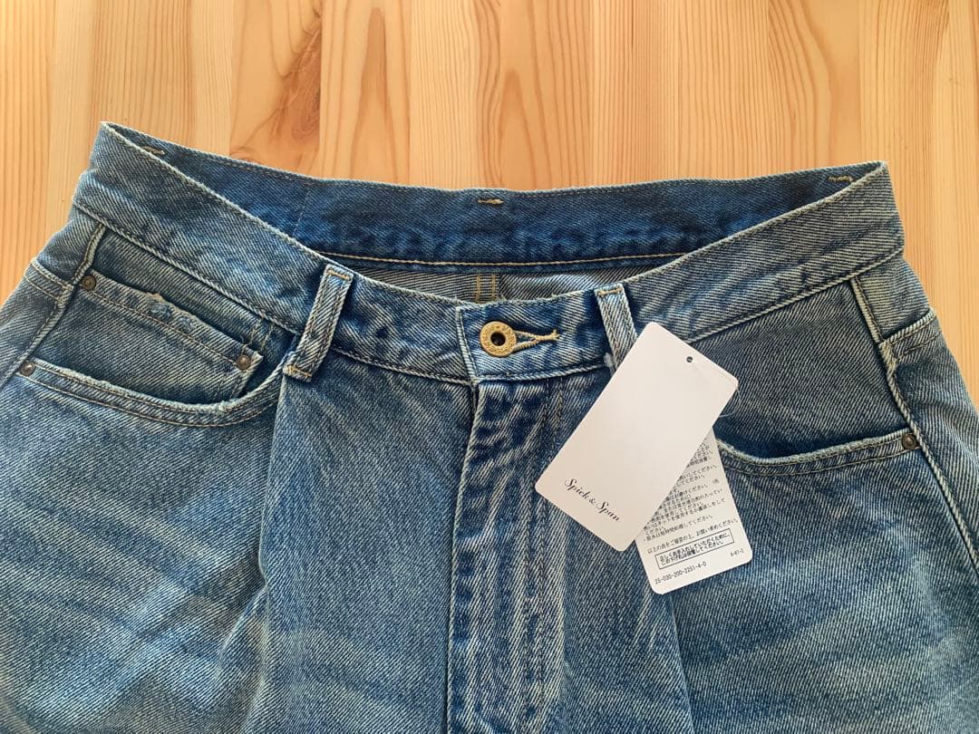 新品Spick and Span5 1/2 TUCKBARREL DENIM28