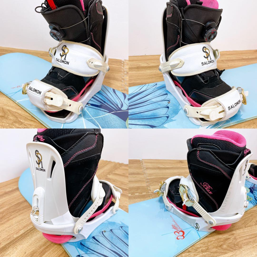 レディース　スノーボード　3点セット　BURTON バートン　サロモン　147