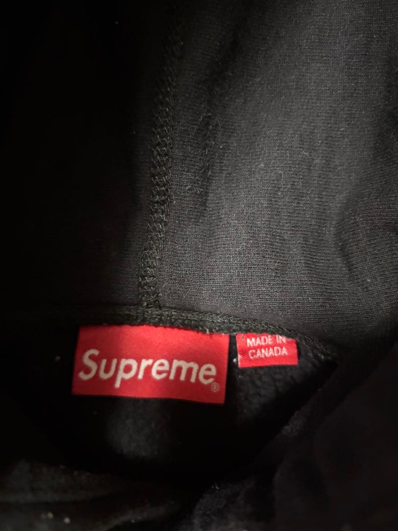supreme small box logo hooded M ブラック