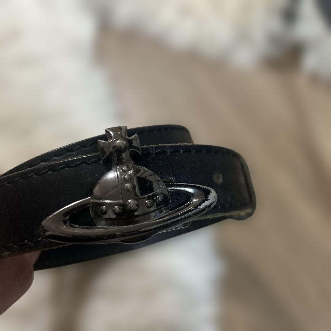 vivienne westwood レザーベルト オーブバックル