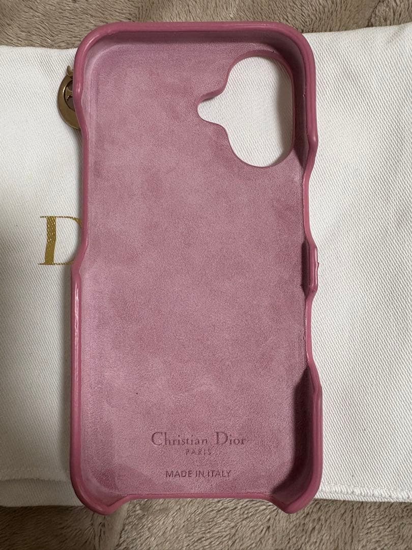 DIORキルティングiPhoneケース　正規品16 袋付きお値下げ‼️早い者勝ち