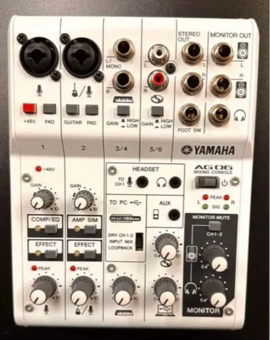 AG06YAMAHAオーディオインターフェイス＆ DM305ダイナミックマイク付