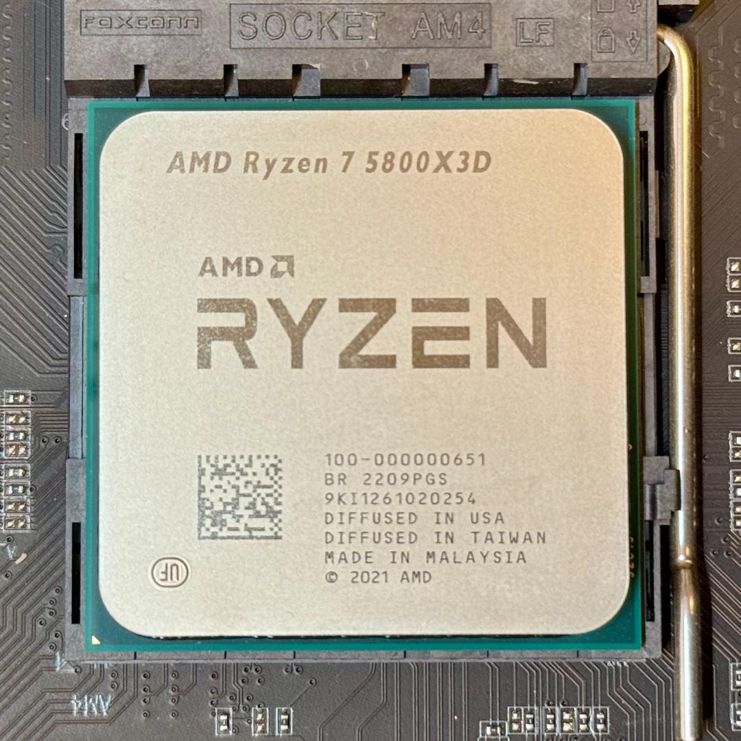 AMD Ryzen 7 5800X3D（CPUのみ、箱無し）