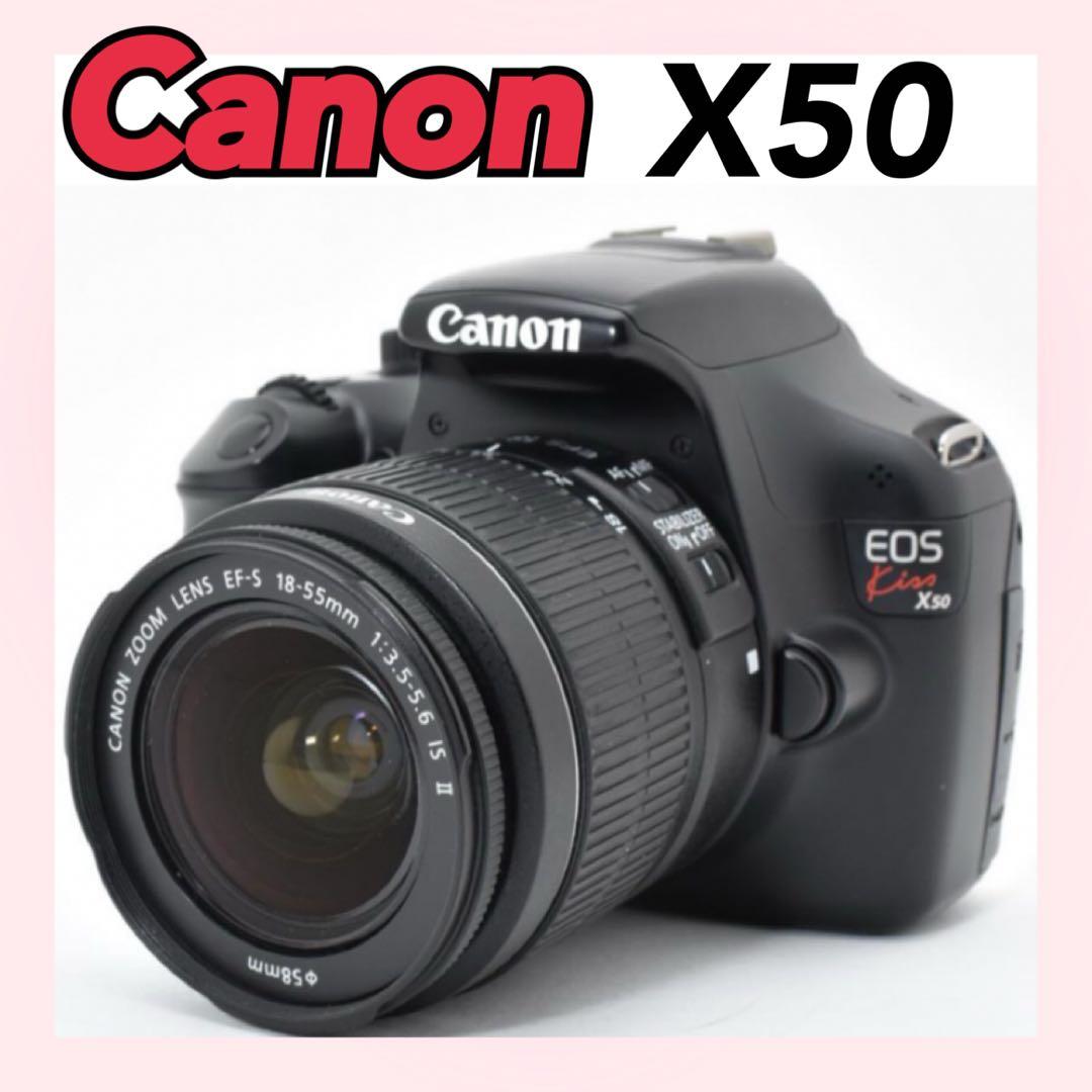 ✨持ち運び用バック付✨Canon kiss X50 手ぶれ補正 入学 卒業 美品