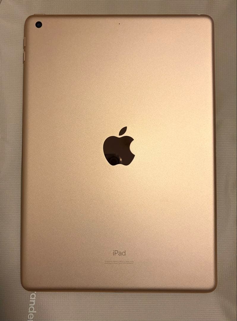 [美品] Apple iPadピンクゴールド本体 7世代128GB箱とカバー付き