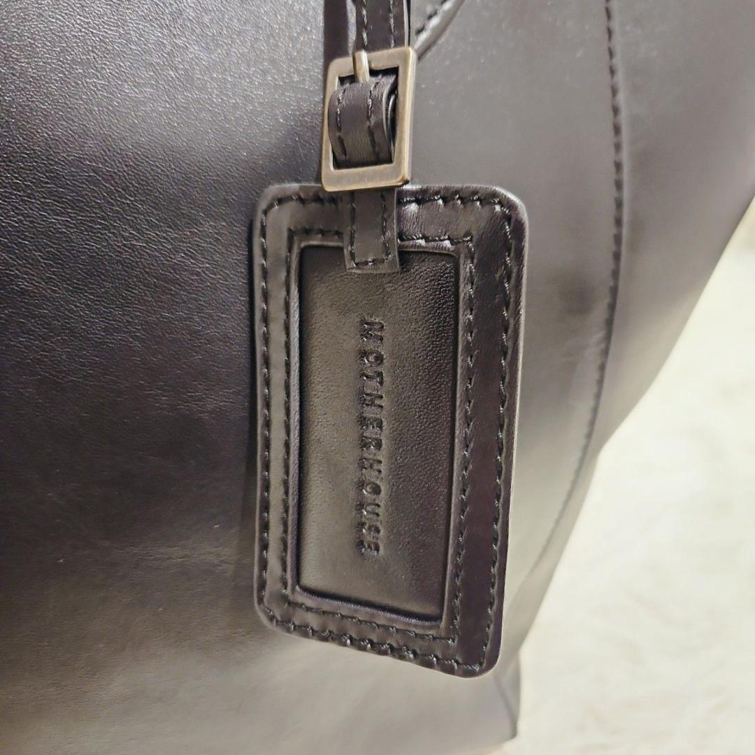 美品 マザーハウス トートバッグ アンティーク キャリア A4 肩掛け　黒　A4