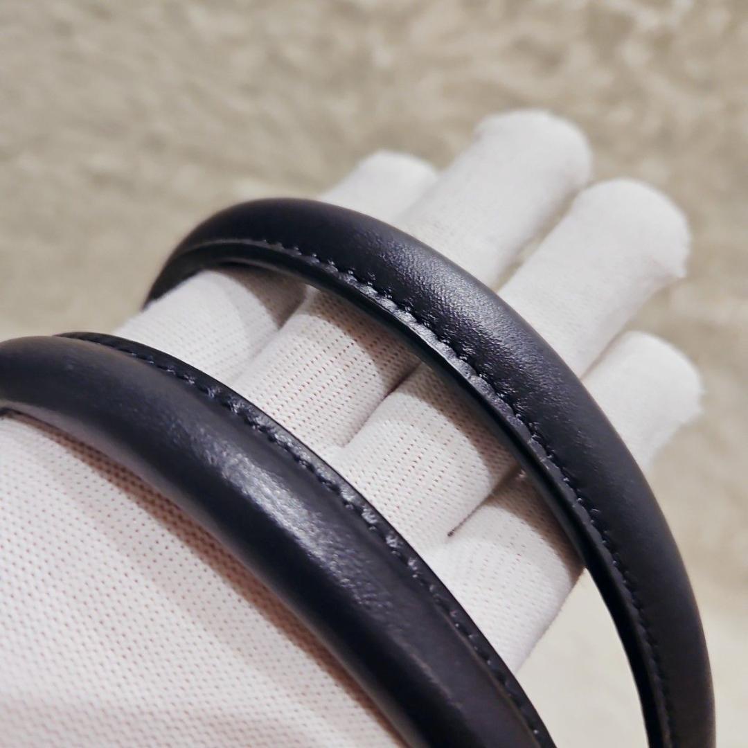 美品 マザーハウス トートバッグ アンティーク キャリア A4 肩掛け　黒　A4