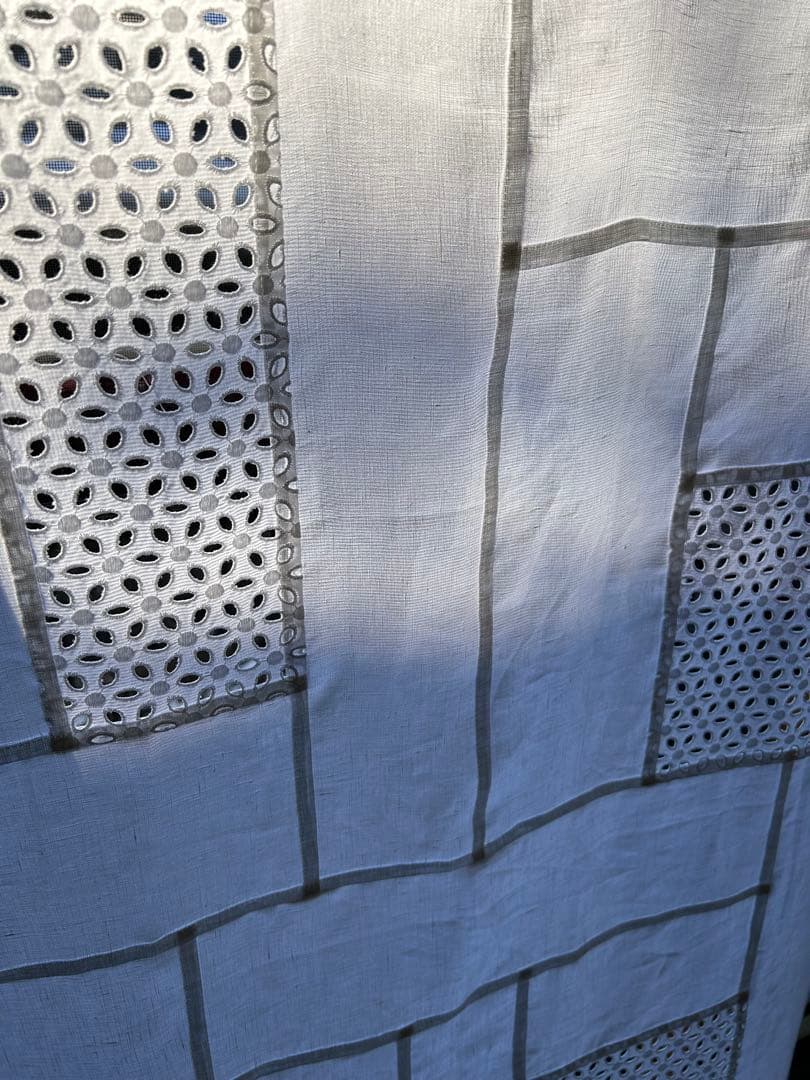 「ベルギーリネンと花刺繍」ポジャギ