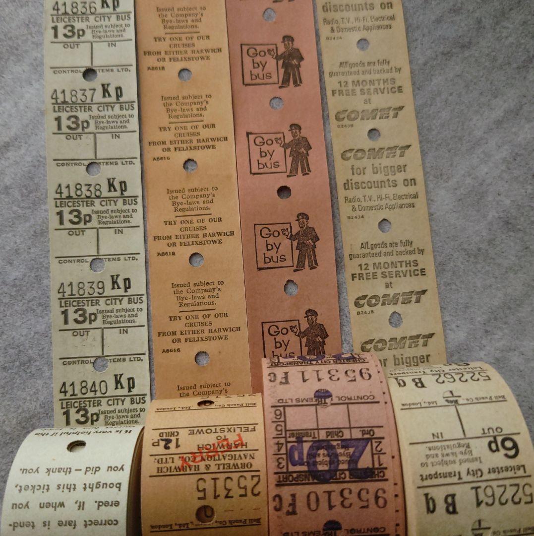 ✩レアあり✩ヴィンテージ 中古 ロールチケット×4 ジャンクジャーナル