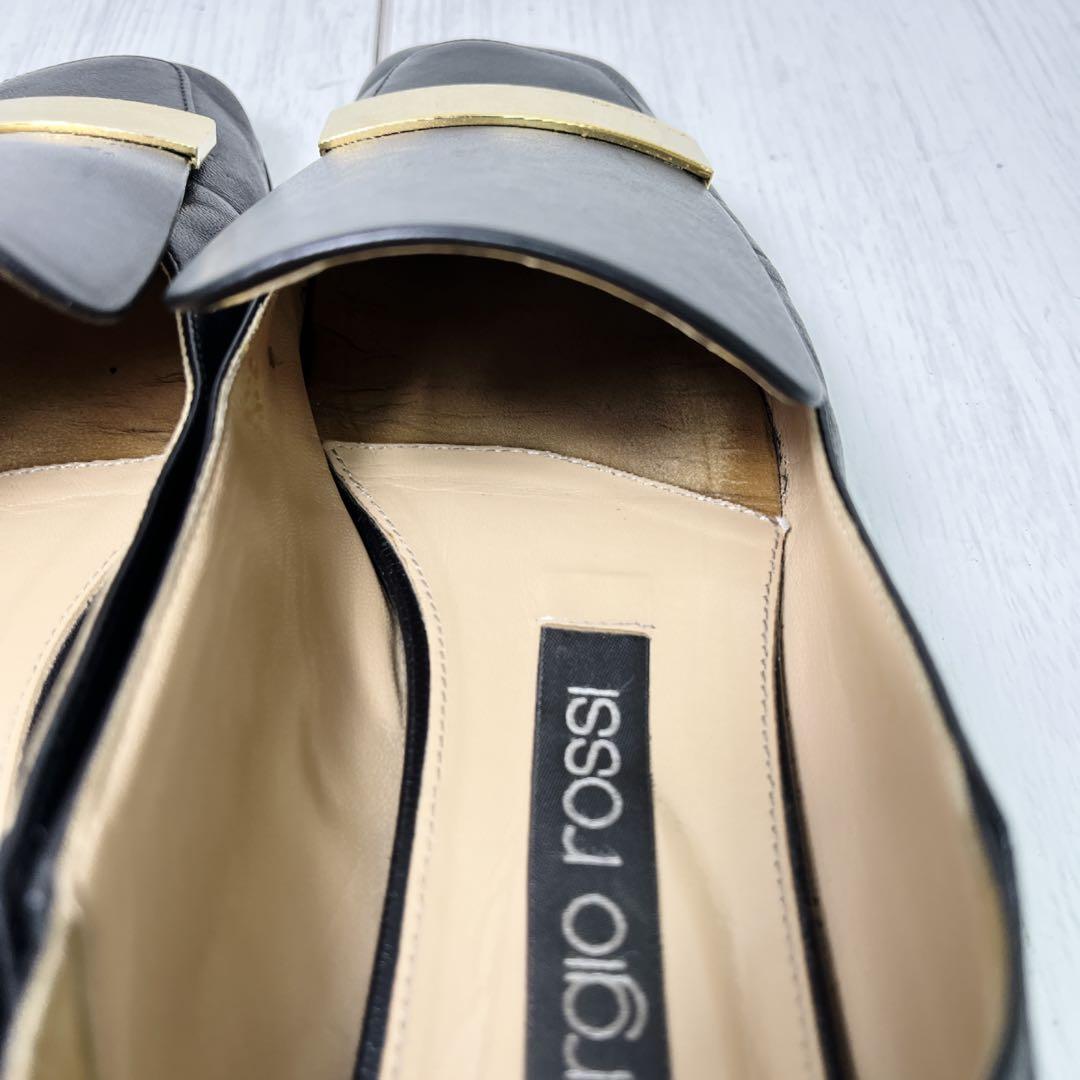 セルジオロッシ SR1 37 バレリーナ フラットパンプス