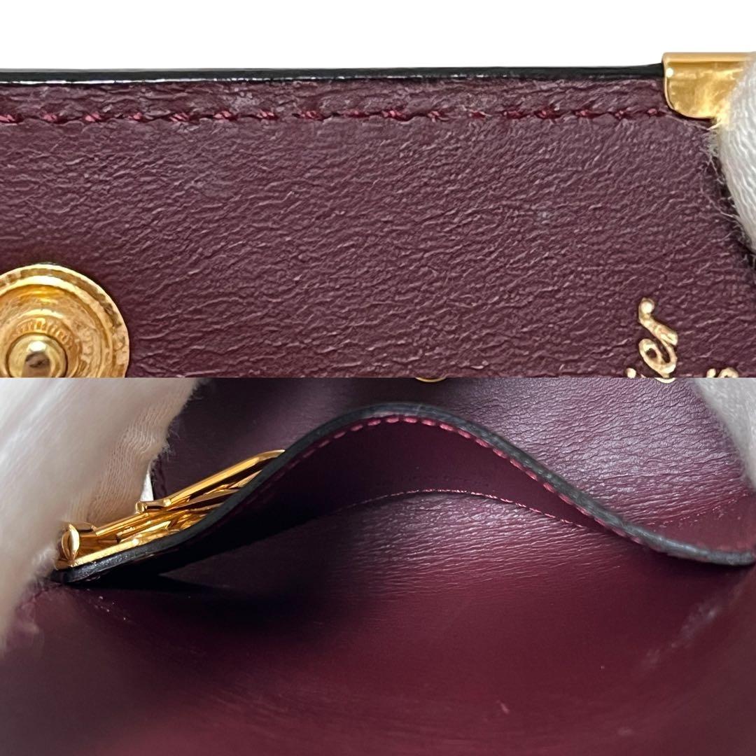 Cartier カルティエ キーケース 4連 マストライン レザー ボルドー