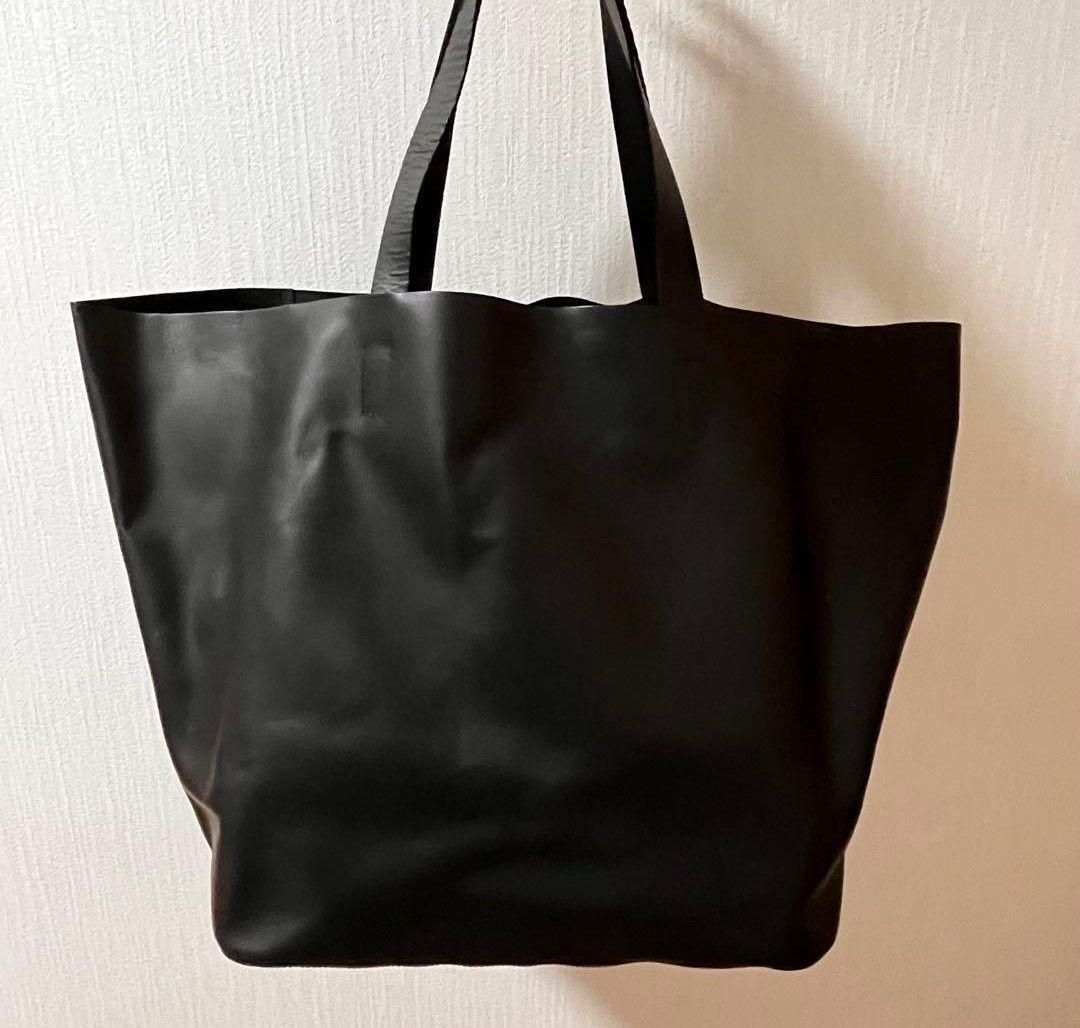 SLOW 黒/本革トートバッグ※購入価格¥46,200
