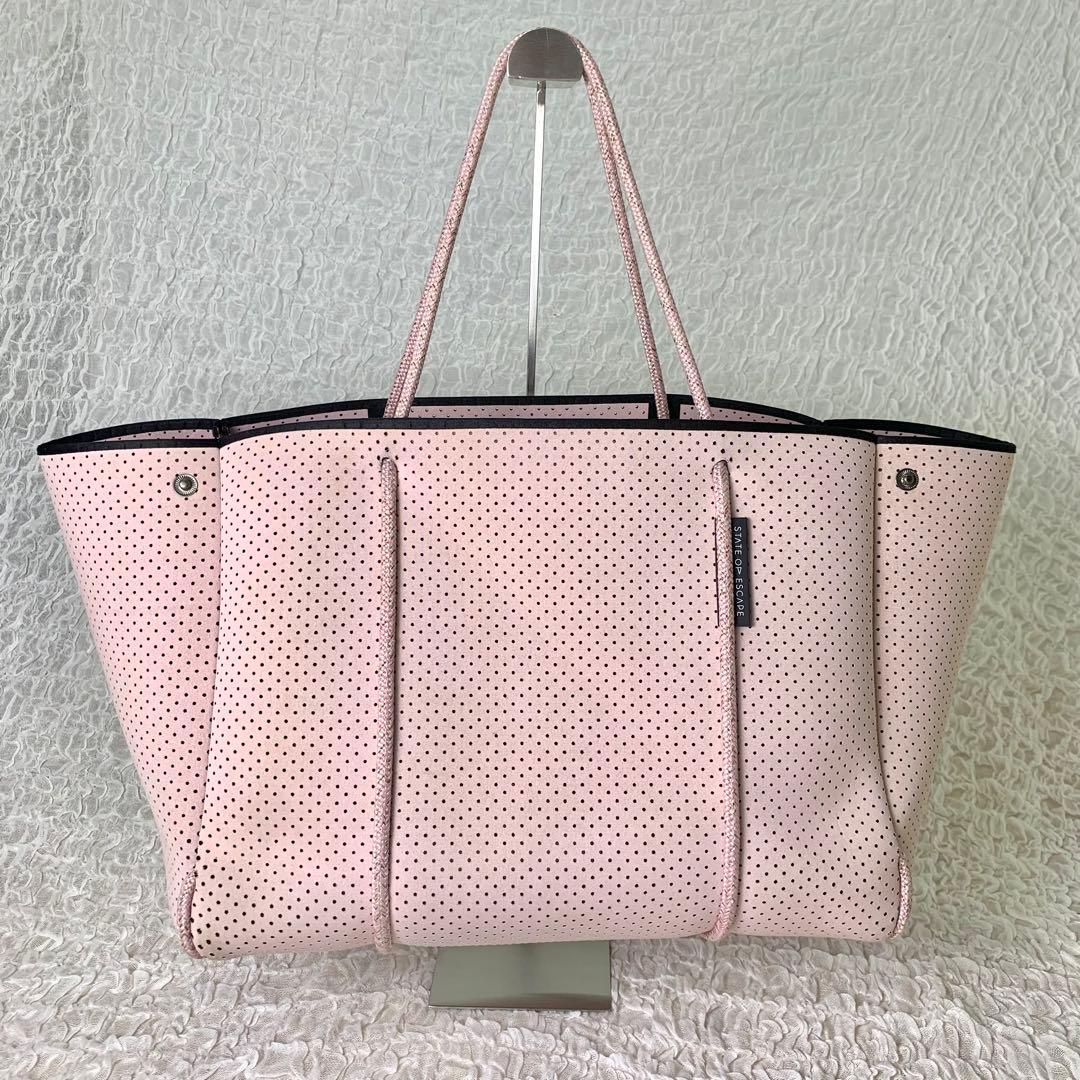 専用⚠︎ ステイトオブエスケープ　エスケープ　トートバッグ　ポーチ付　ピンク