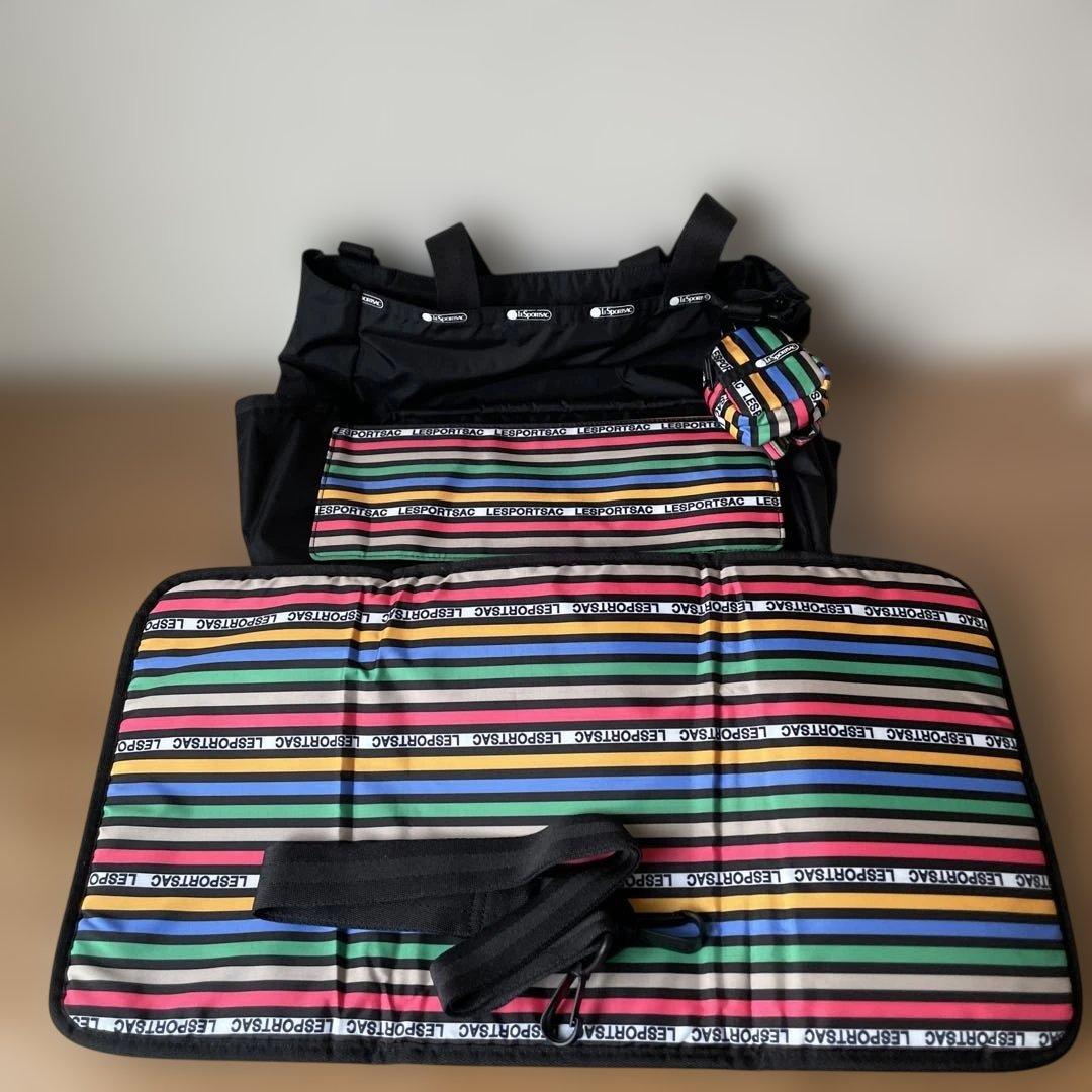 LeSportsac マザーズバッグ ポーチ付き